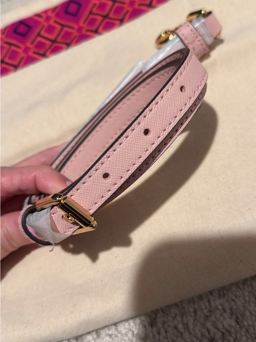 Tory Burch Blush Pink Saffiano Leather Tote - Picture 10 of 10